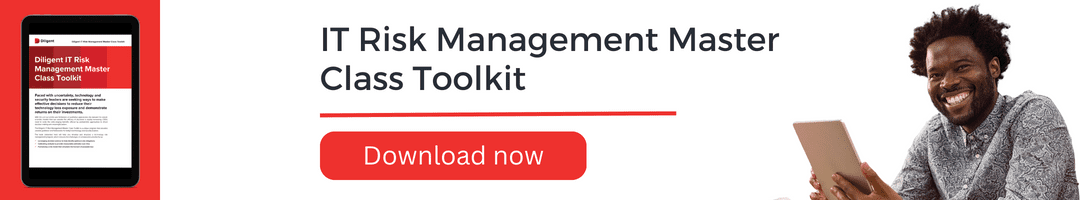 Banner advert for "IT Risk Management Master Class Toolkit" whitepaper